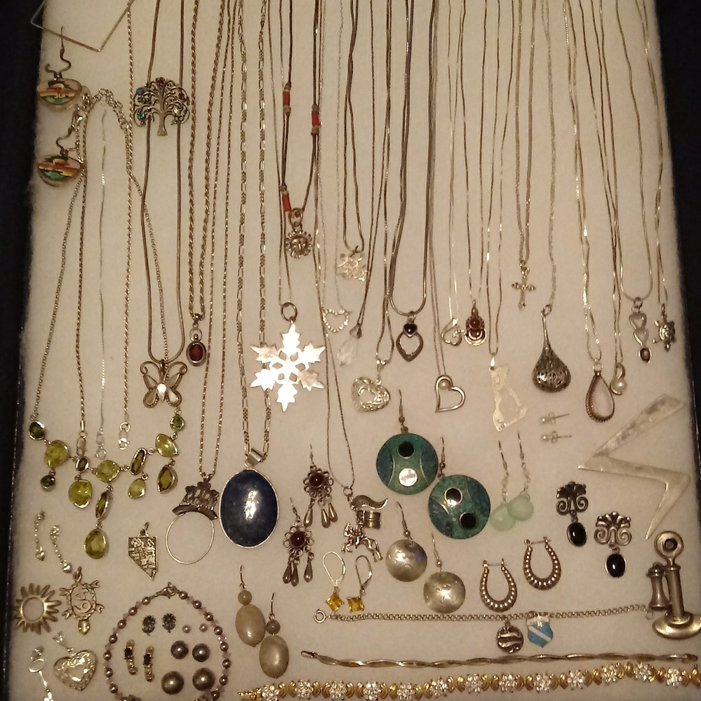 Sterling jewelry lot